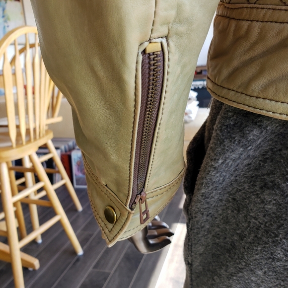 Zara Woman Moto Style 100% Real Leather Jacket - Picture 7 of 12